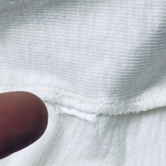 J Jill Wearever Collection Ivory Ribbed V-Neck Long Sleeve SIze Small - Picture 4 of 14